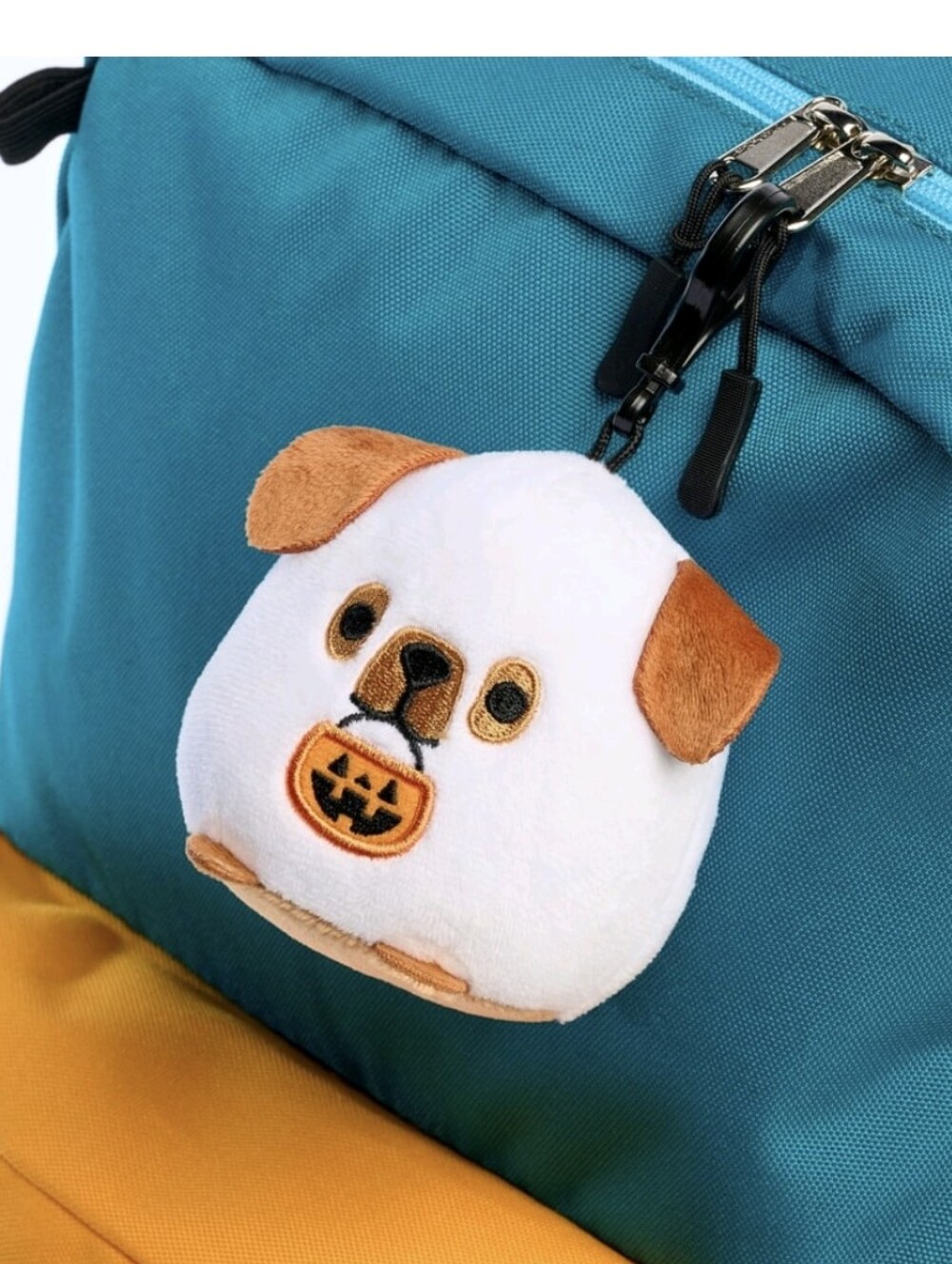Cute Dog In Ghost Halloween Decor Bag Charm/ Keychain NEW